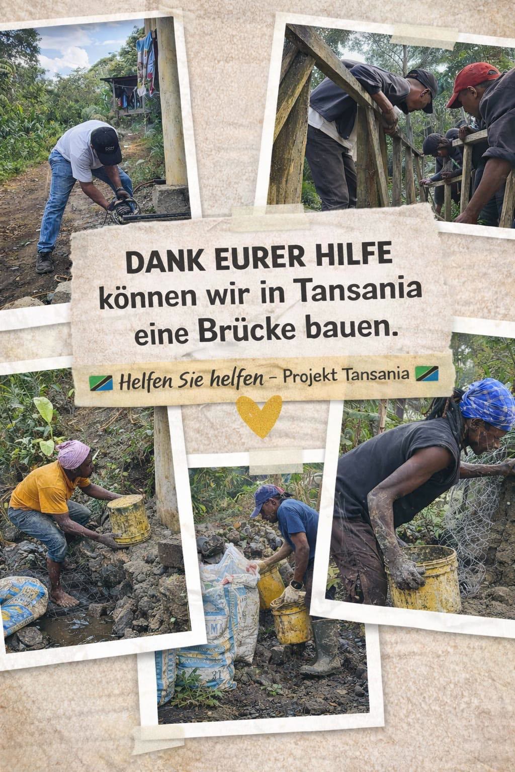 «Dank eurer Hilfe können wir in Tansania eine Brücke bauen» – Projekt Tansania